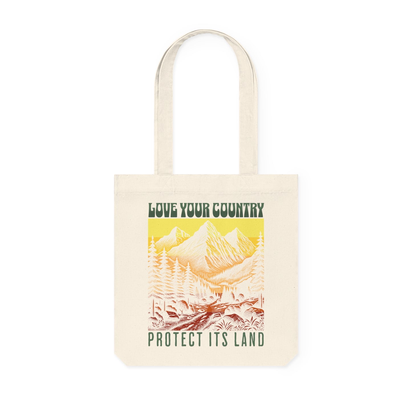 Love Your Country Woven Tote Bag