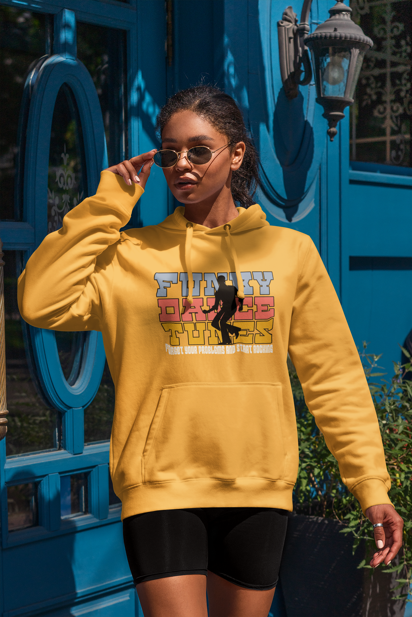 Funky Dance Tunes - Forget Your Problems and Start Rocking Cozy Unisex FDT Sweatshirt Pullover